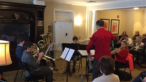 Quintet Primo! senior home outreach concert, December 23rd, 2016